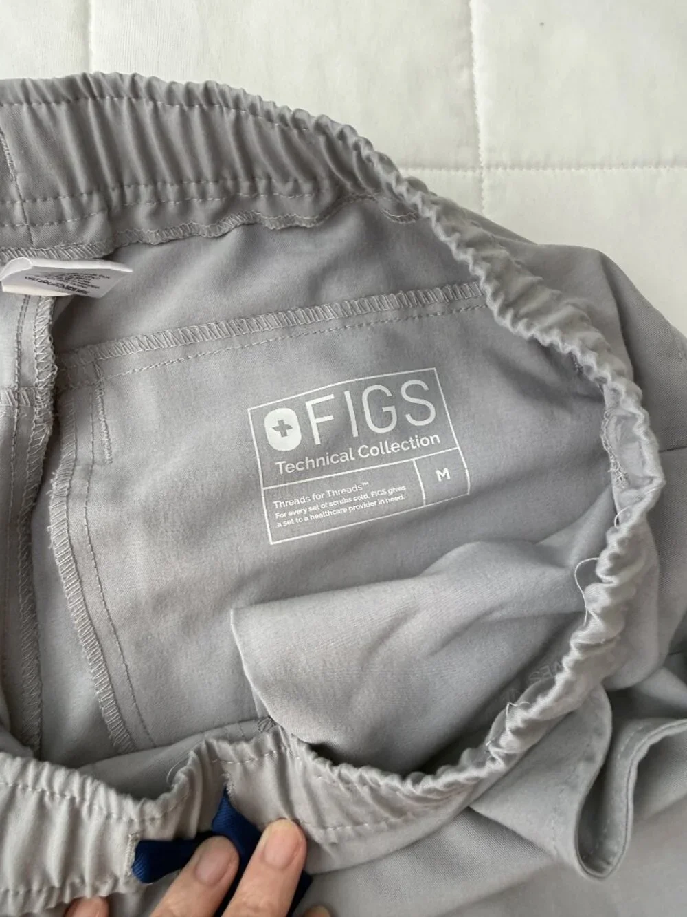 FIGS Technical Collection Jogger Scrub Pants Gray Size Medium